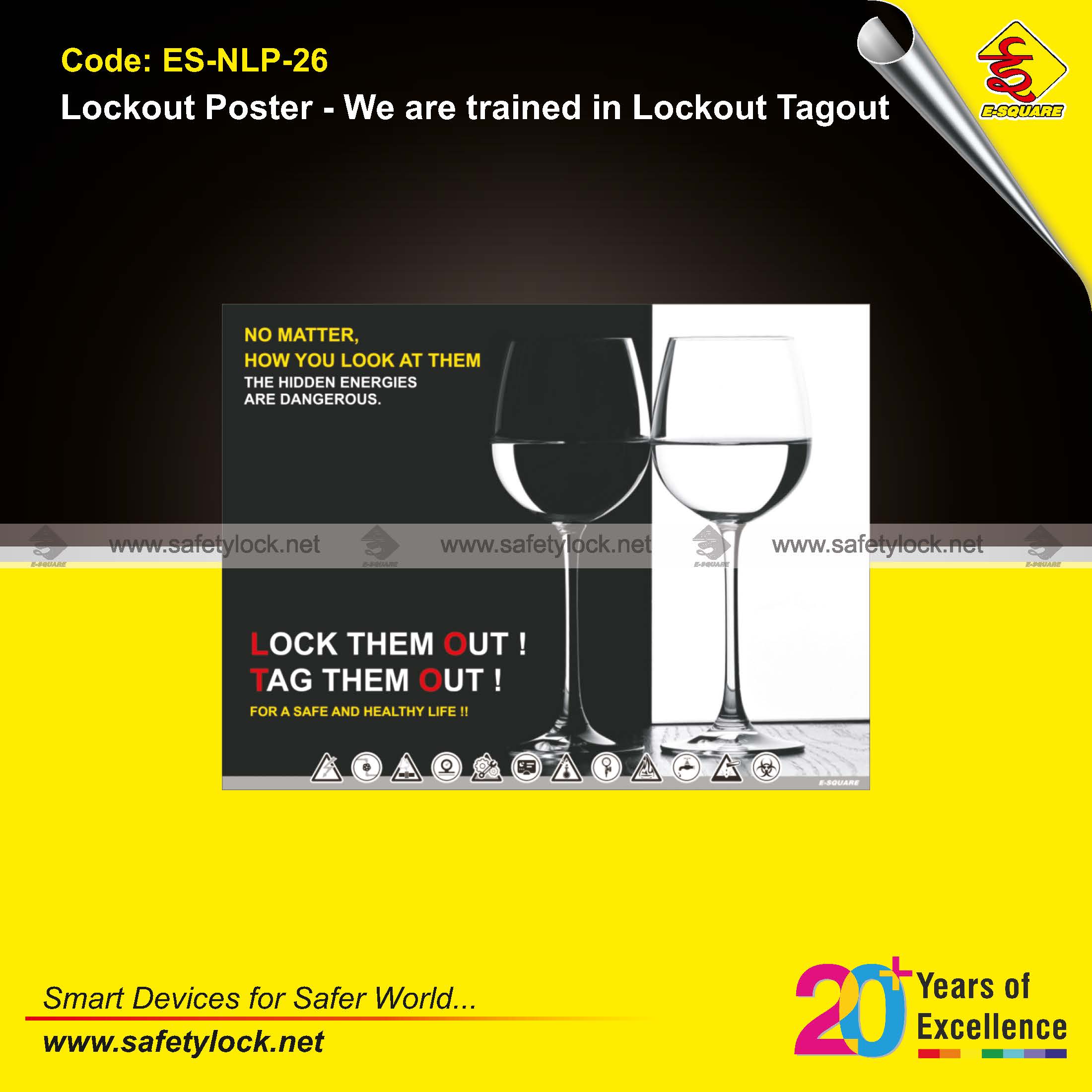 lock them out tag them out - safety poster