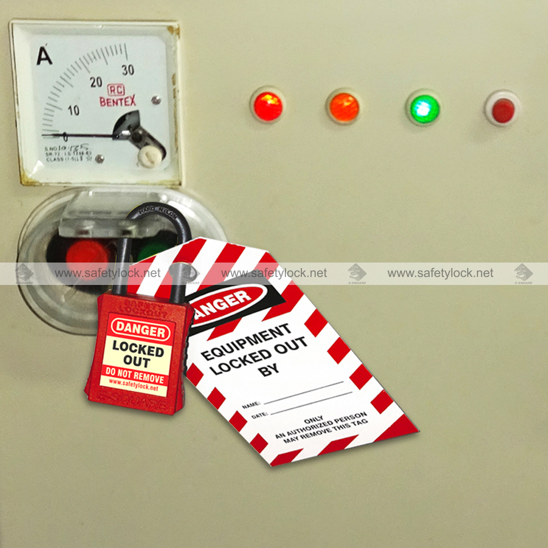 lockout device for close twin round switches on electrical panel