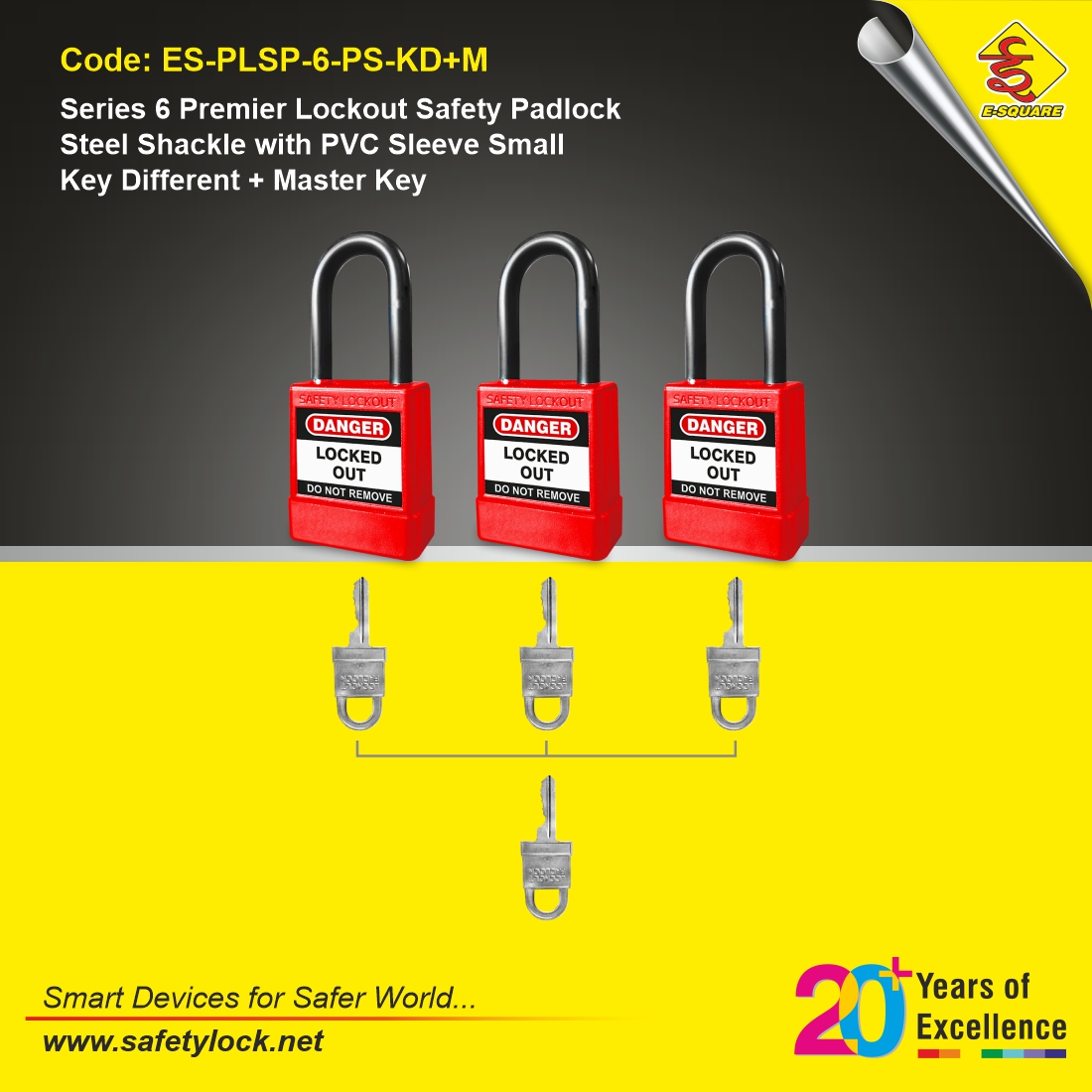 lockout padlock with master key