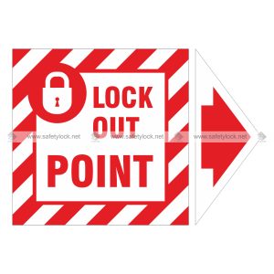 lockout point markers with detachable arrow