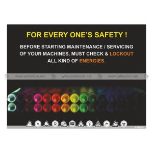 lockout poster - lockout for everyone safety