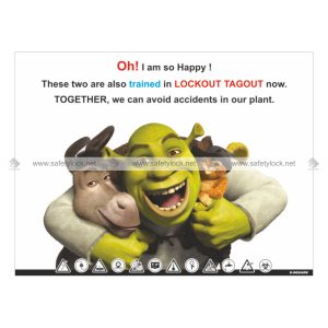 lockout poster - loto training avoids accidents