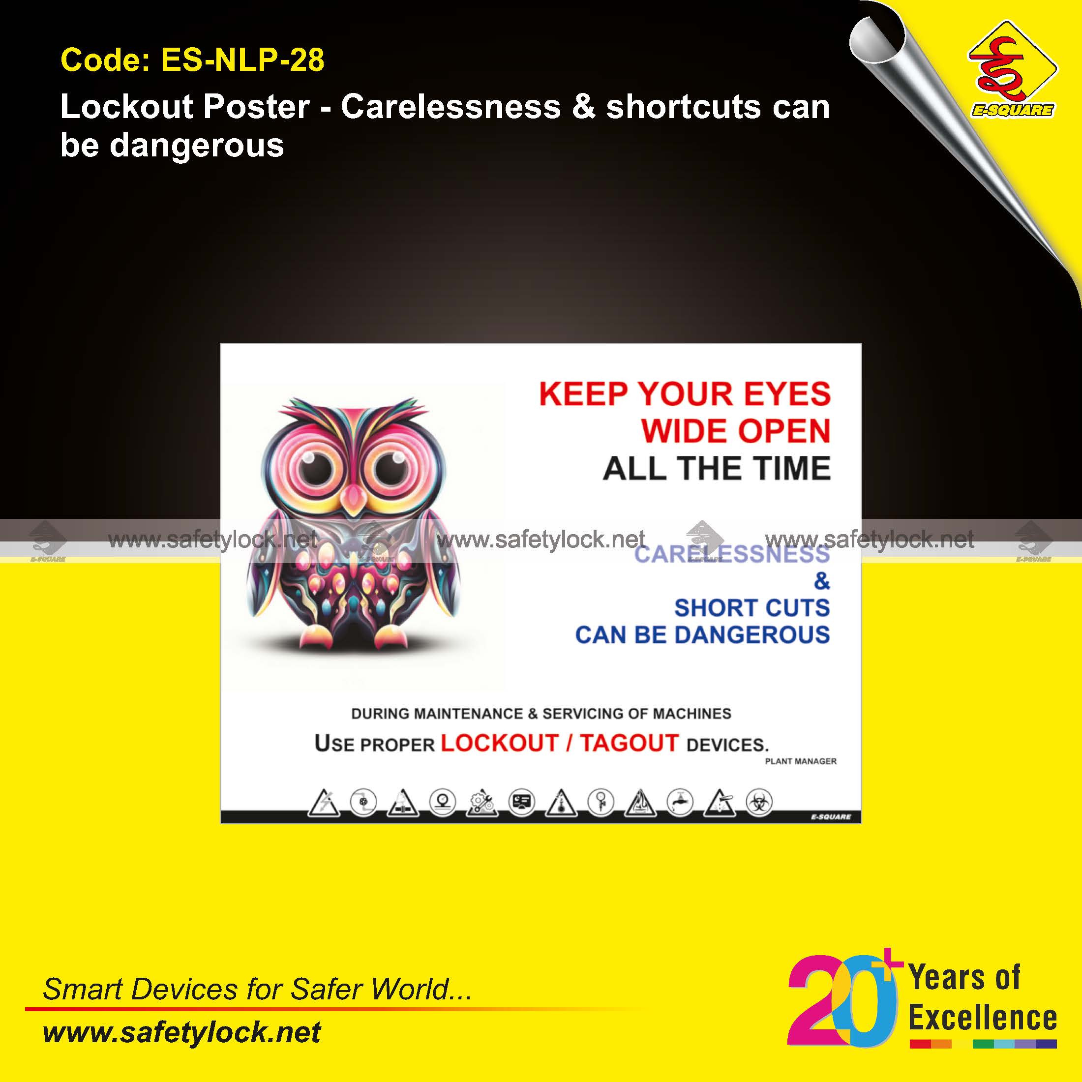 lockout poster - shortcuts can be dangerous