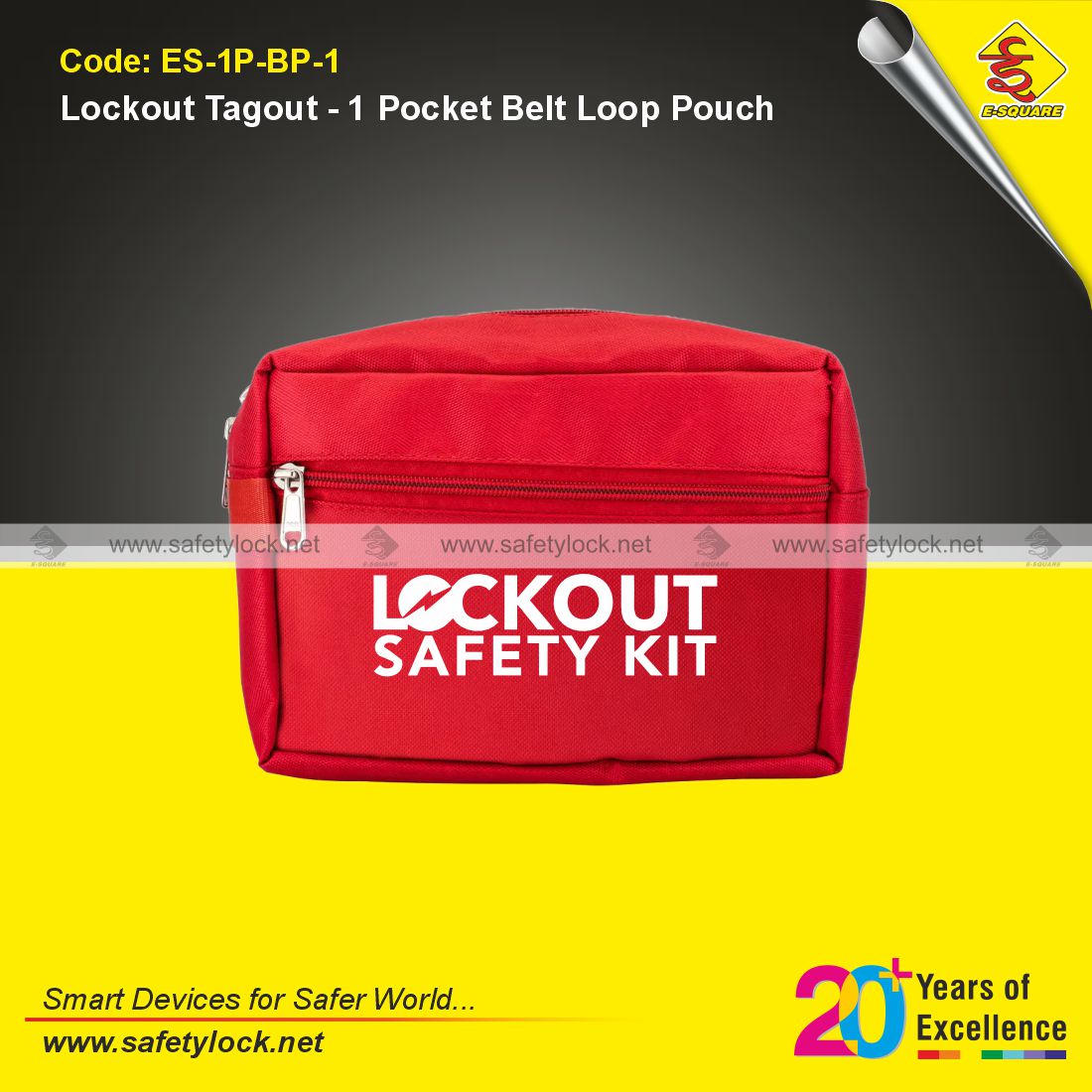 lockout safety kit with belt loop