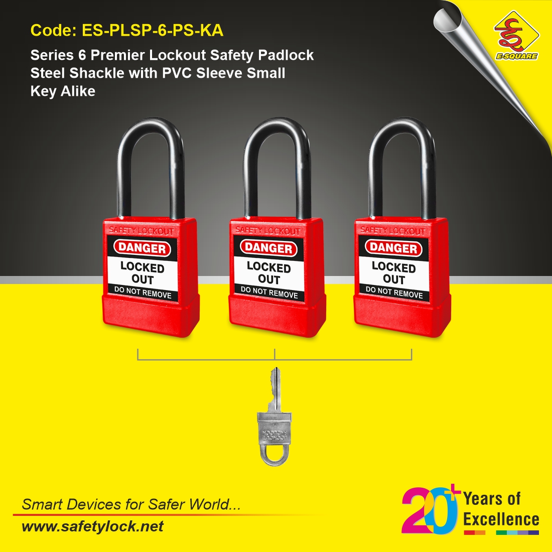 lockout padlock with master key