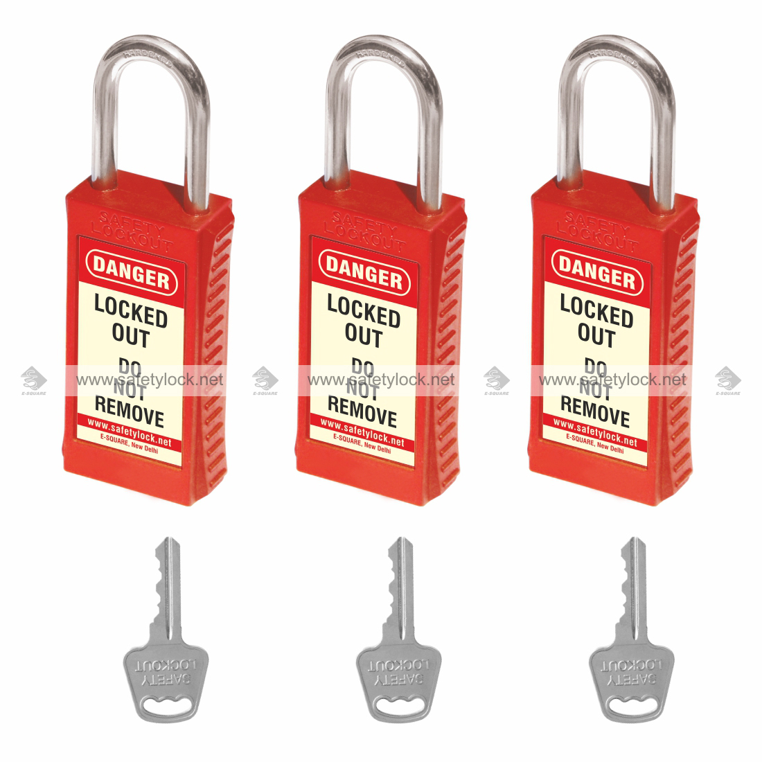 lockout safety plsp padlock with long body 46 mm steel shackle
