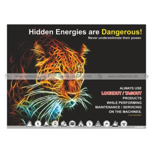 lockout safety poster - hidden energies are dangerous