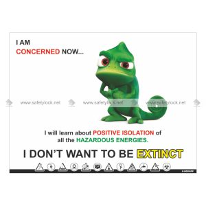 lockout safety poster - I am concerned now I don't want to be extinct