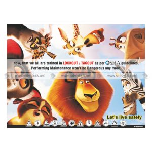 lockout safety poster - lets live safely