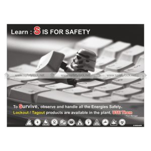 lockout safety poster - S is for safety