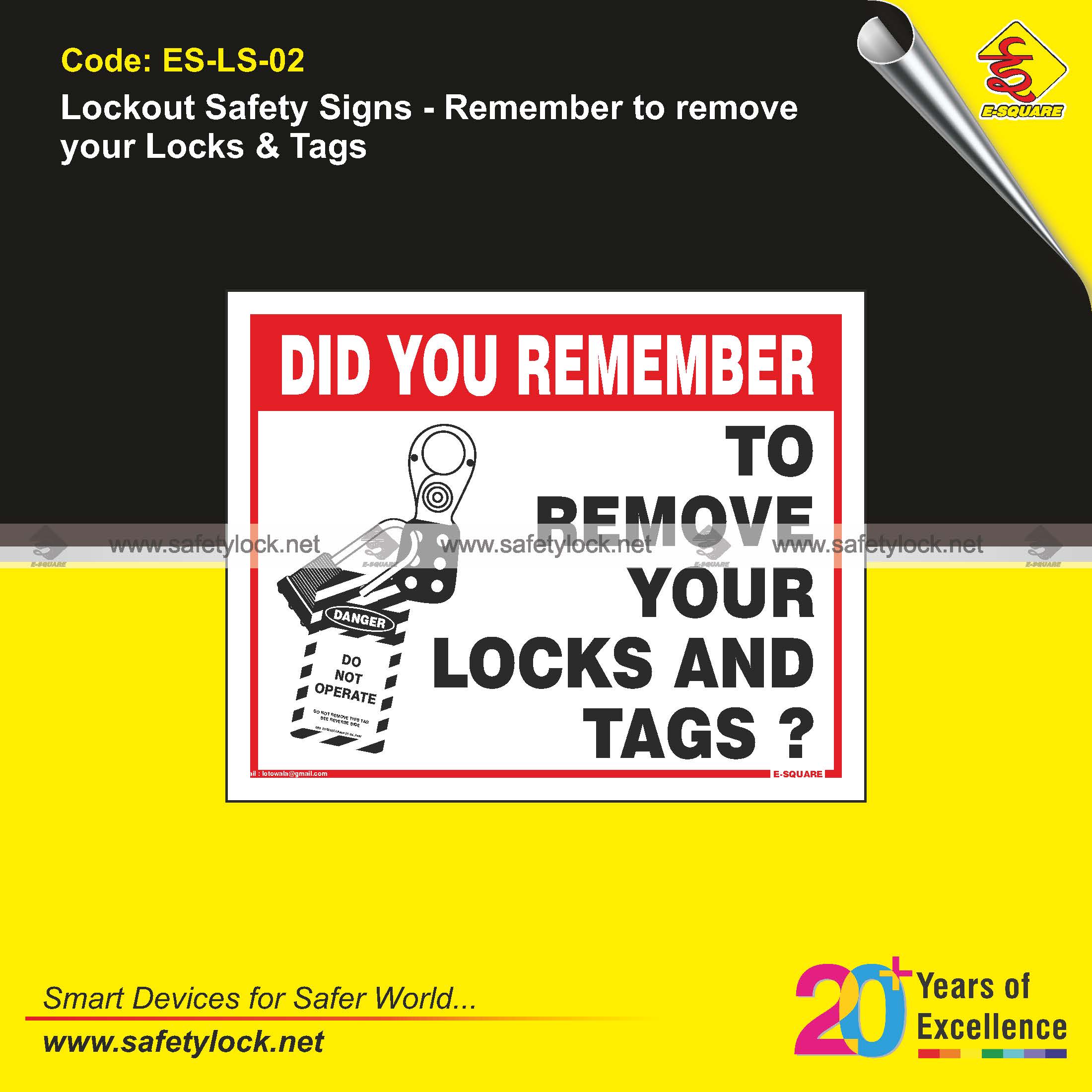 lockout safety sign supplier