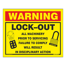 Lockout Safety Signs