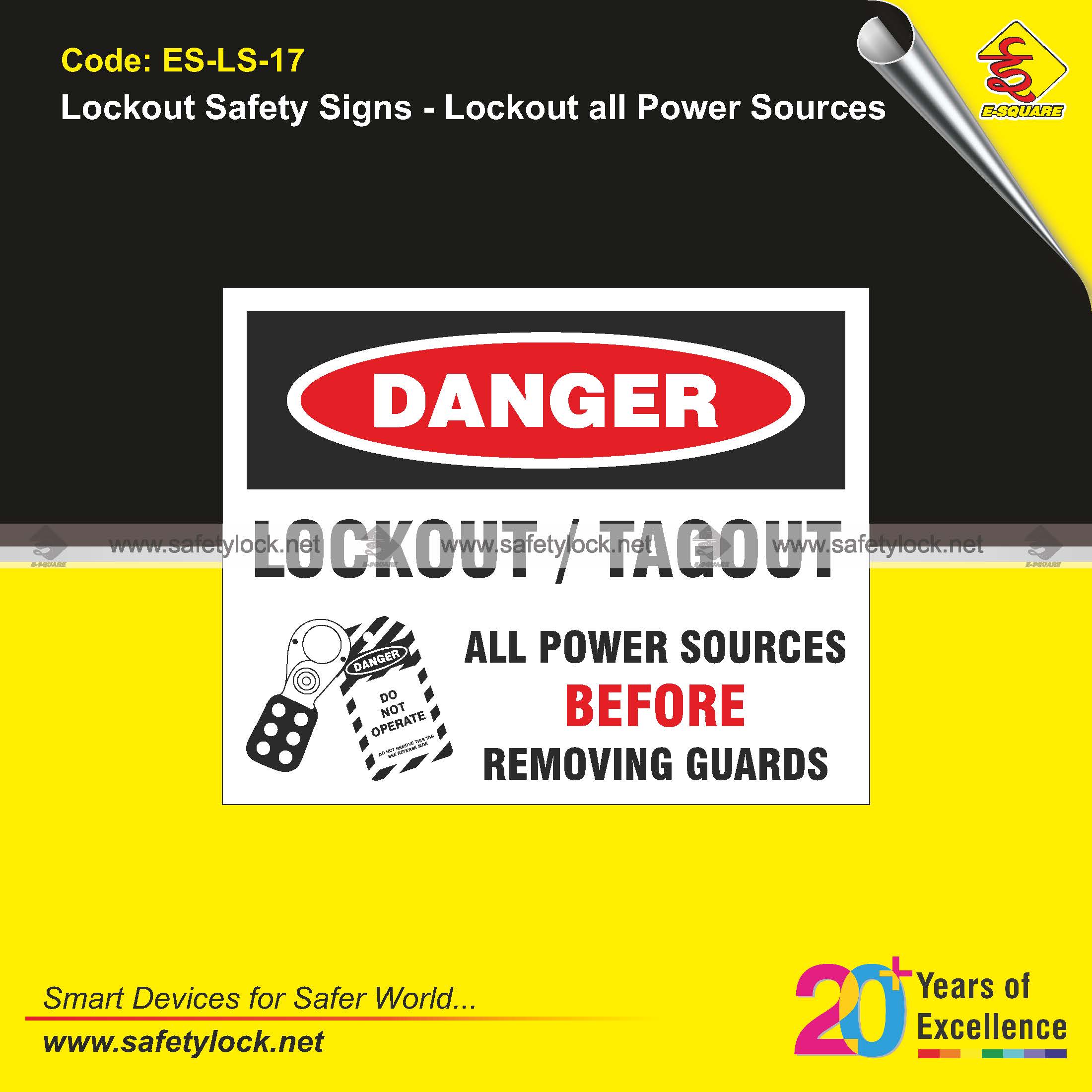 lockout safety signs for safety