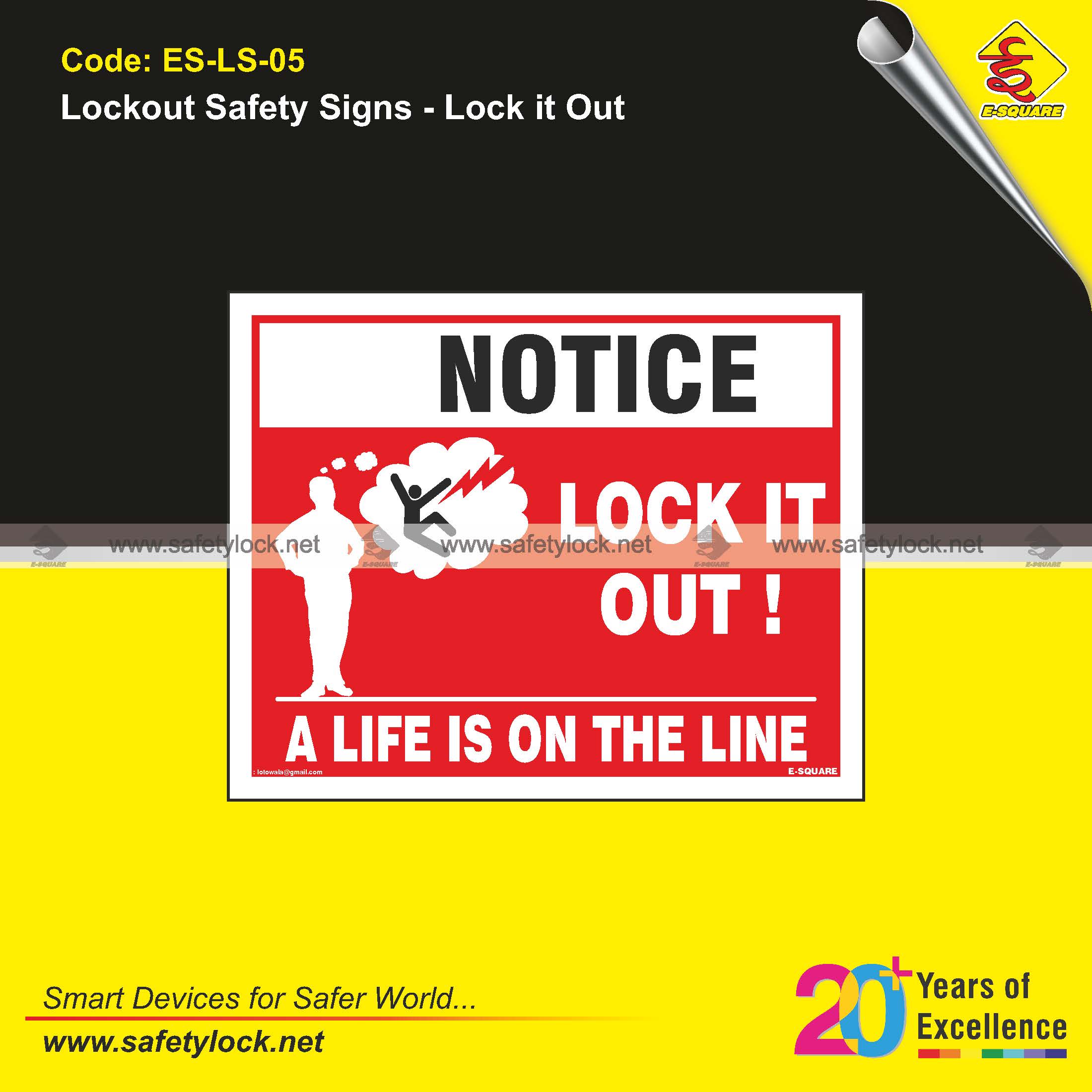 lockout safety signs supplier