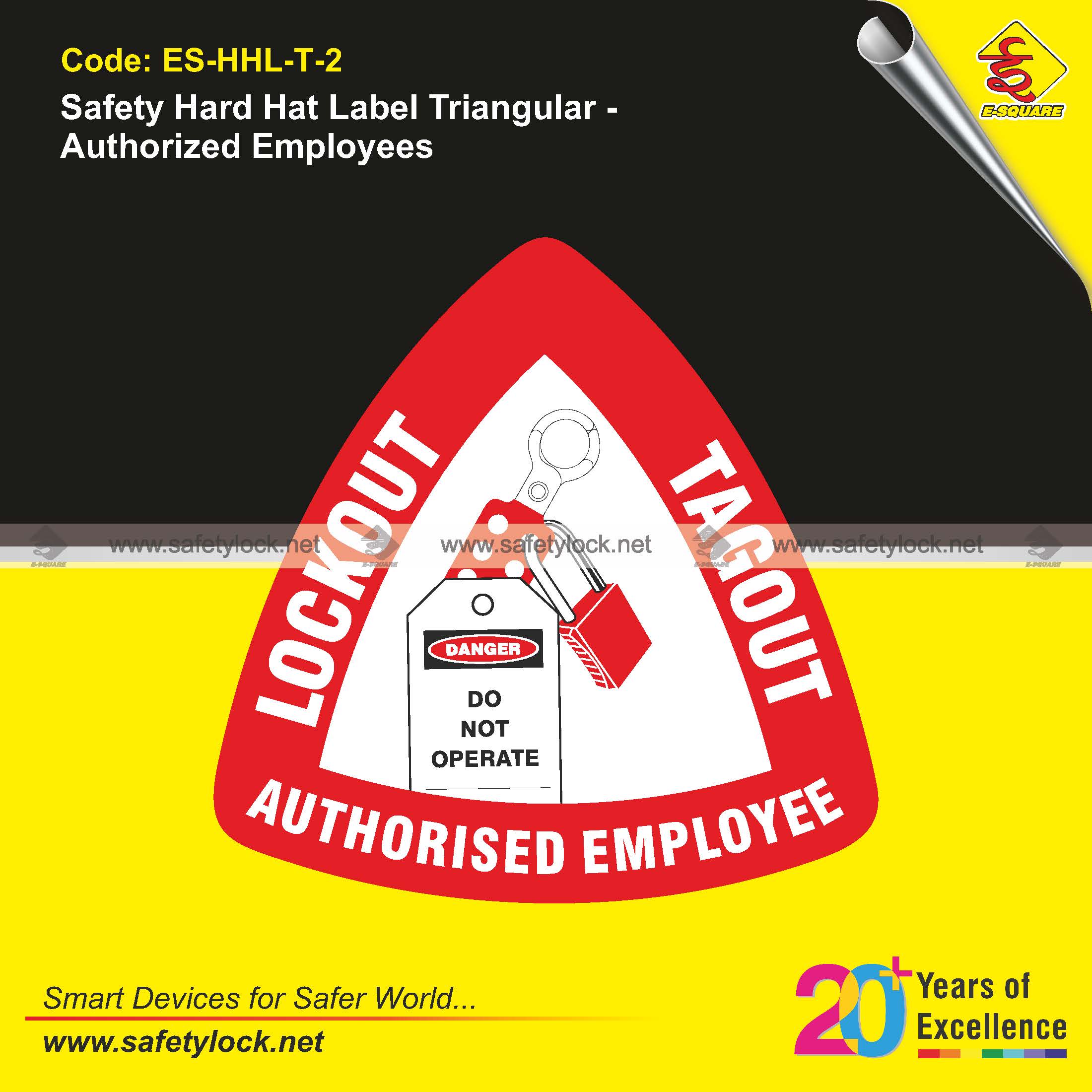lockout tagout authorize employee hard hat labels