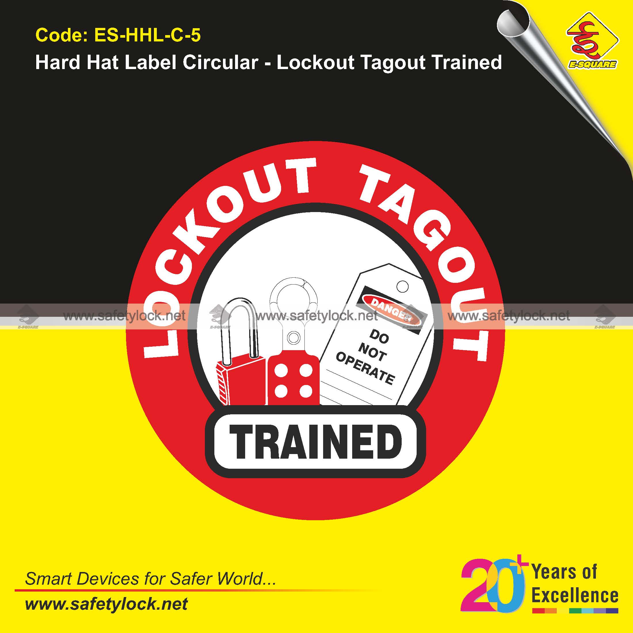 lockout tagout hard hat labels