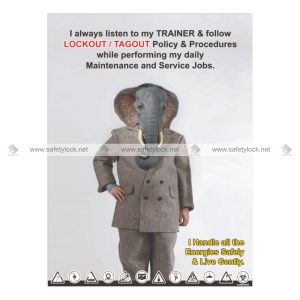 lockout tagout policy procedure - safety poster