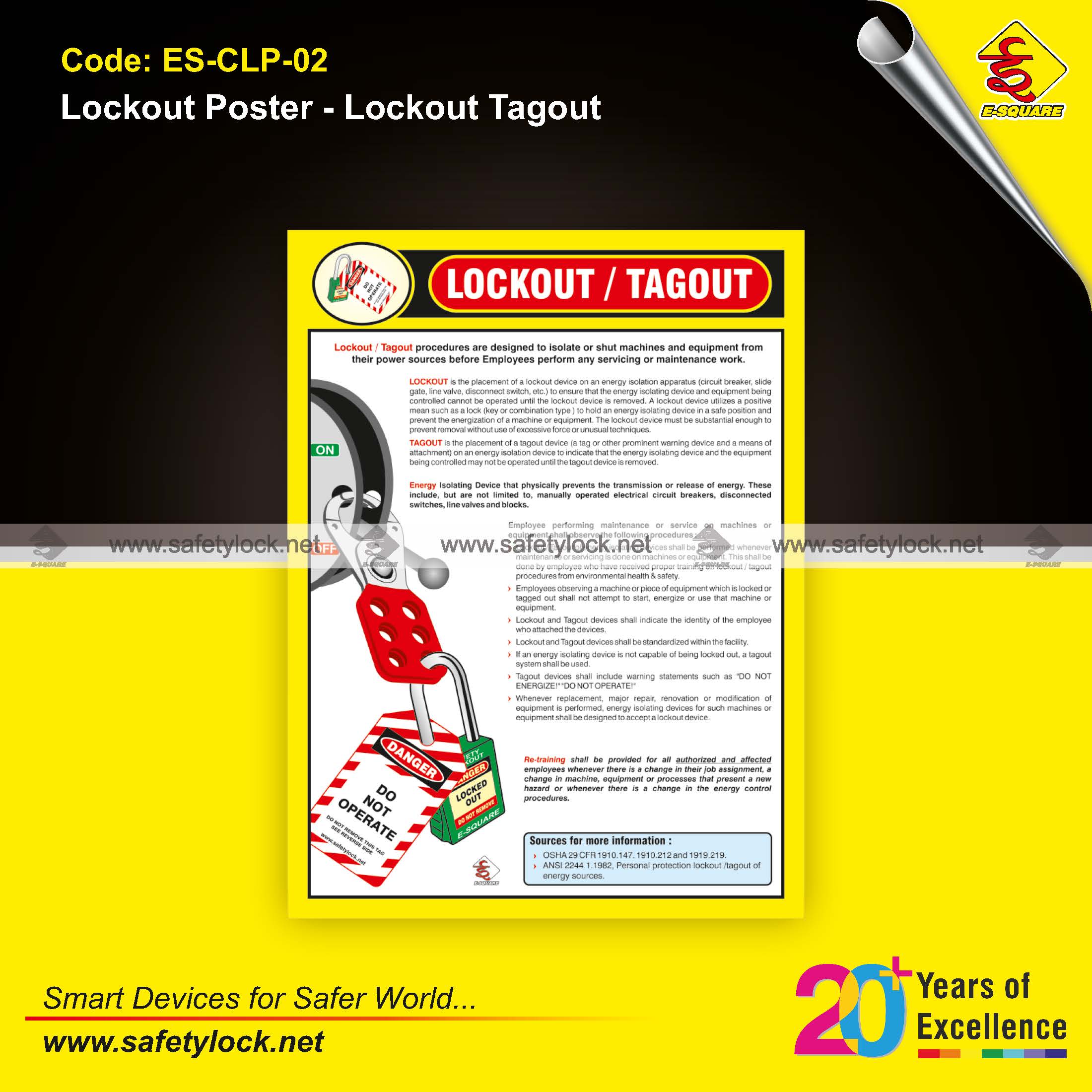 lockout tagout poster manufacturer