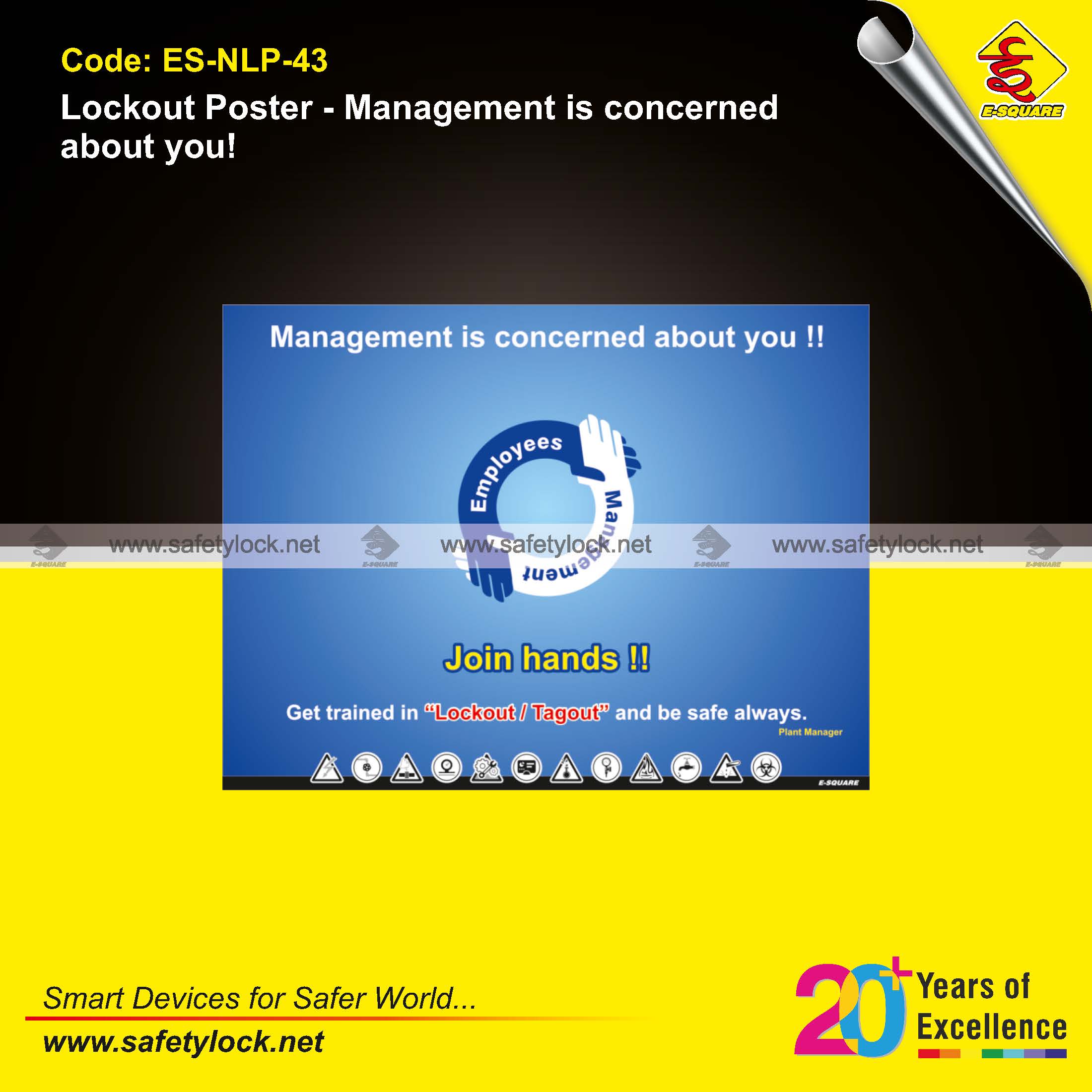 lockout tagout posters for plant safety