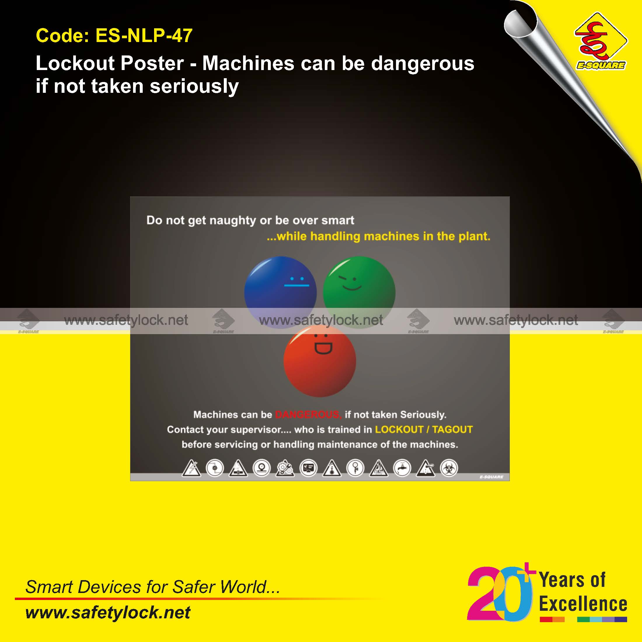 lockout tagout posters for plants safety