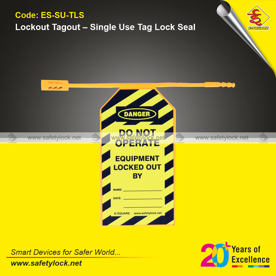 lockout tagout - single use tags lock seal