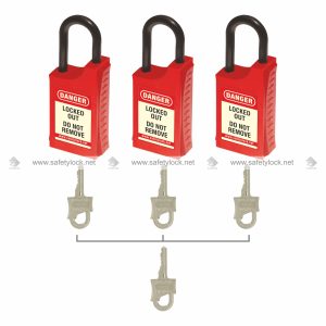 long body nylon lockout padlocks