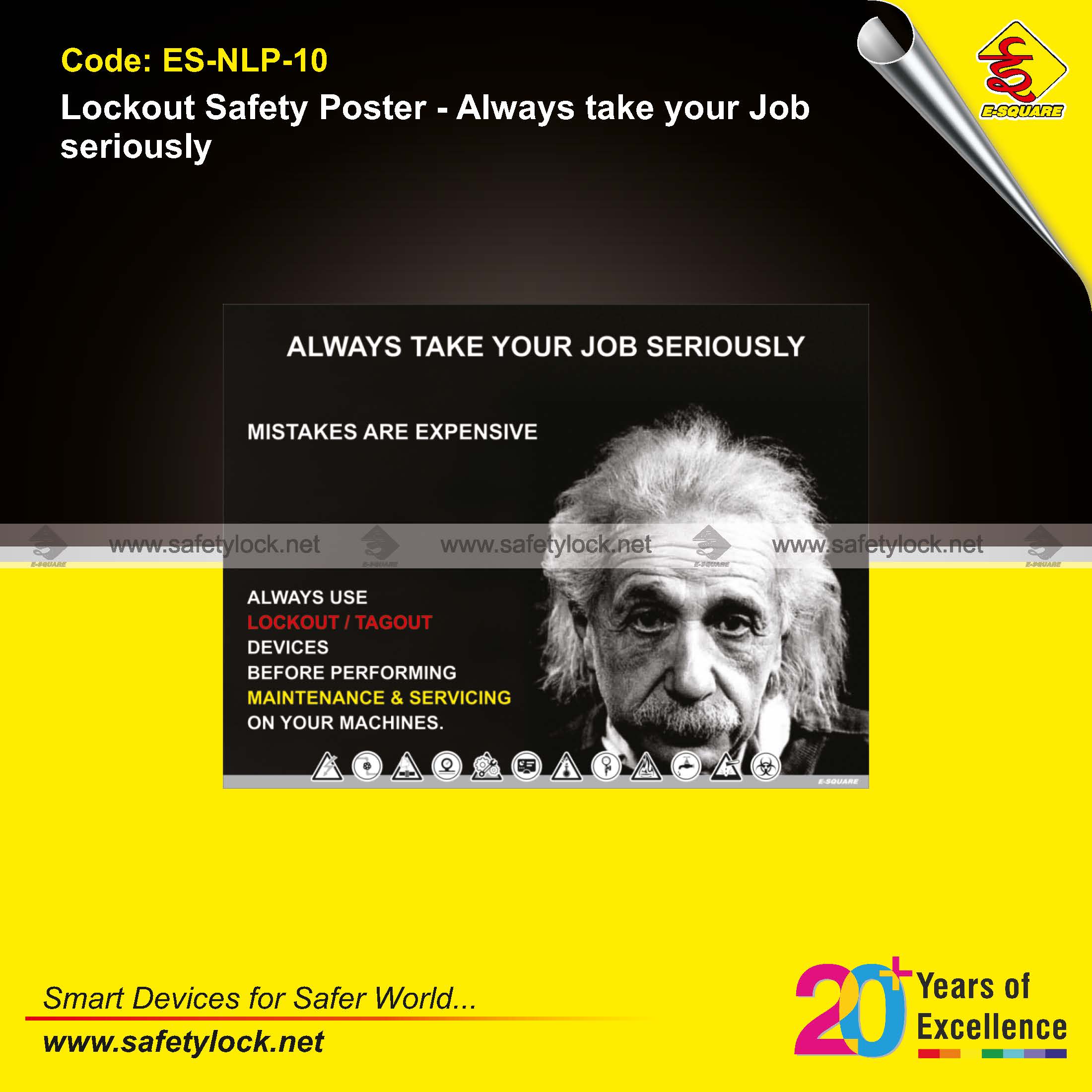 LOTO safety poster - always take your job seriously