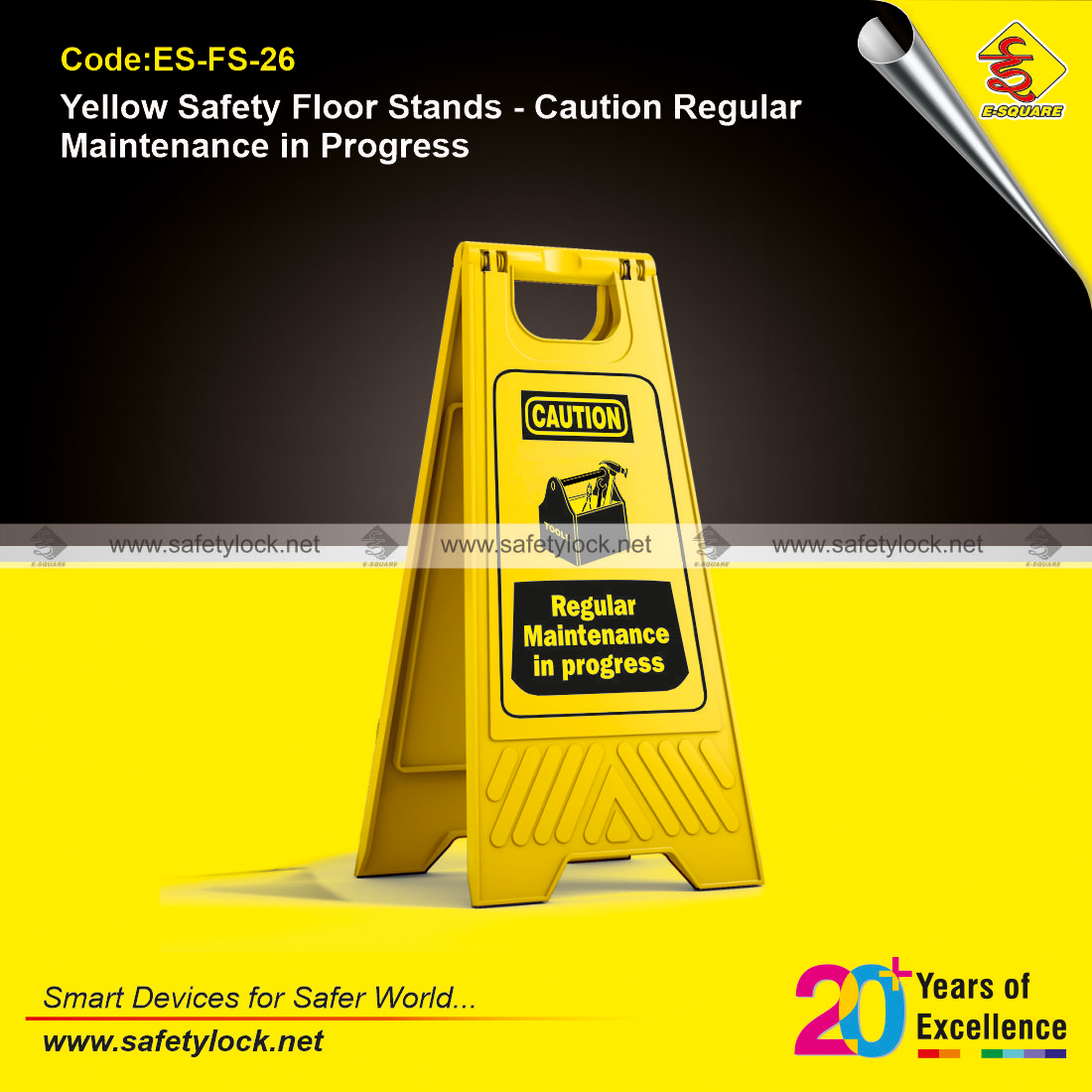 maintenance in progress floor stands for plants