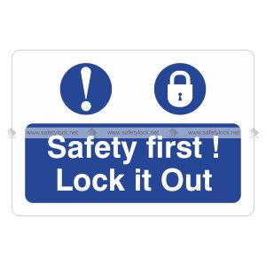 marking labels - safety first lock it out