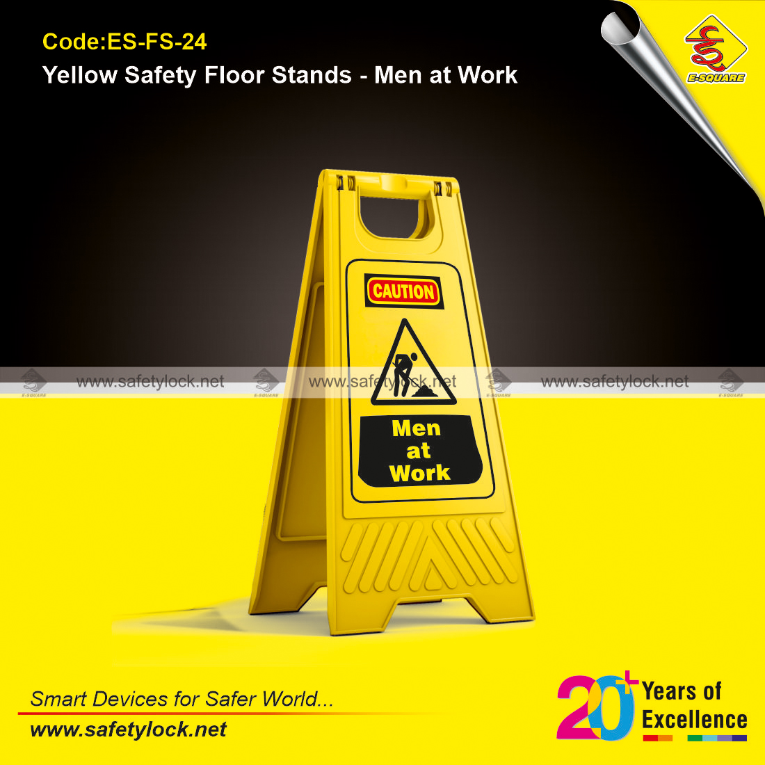 men at work floor stand for safety