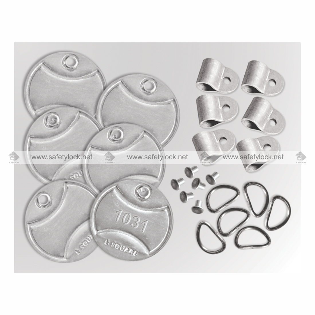 metal padlock tags circuilar type