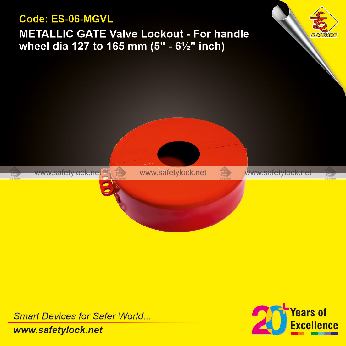 metallic gate valve lockout large