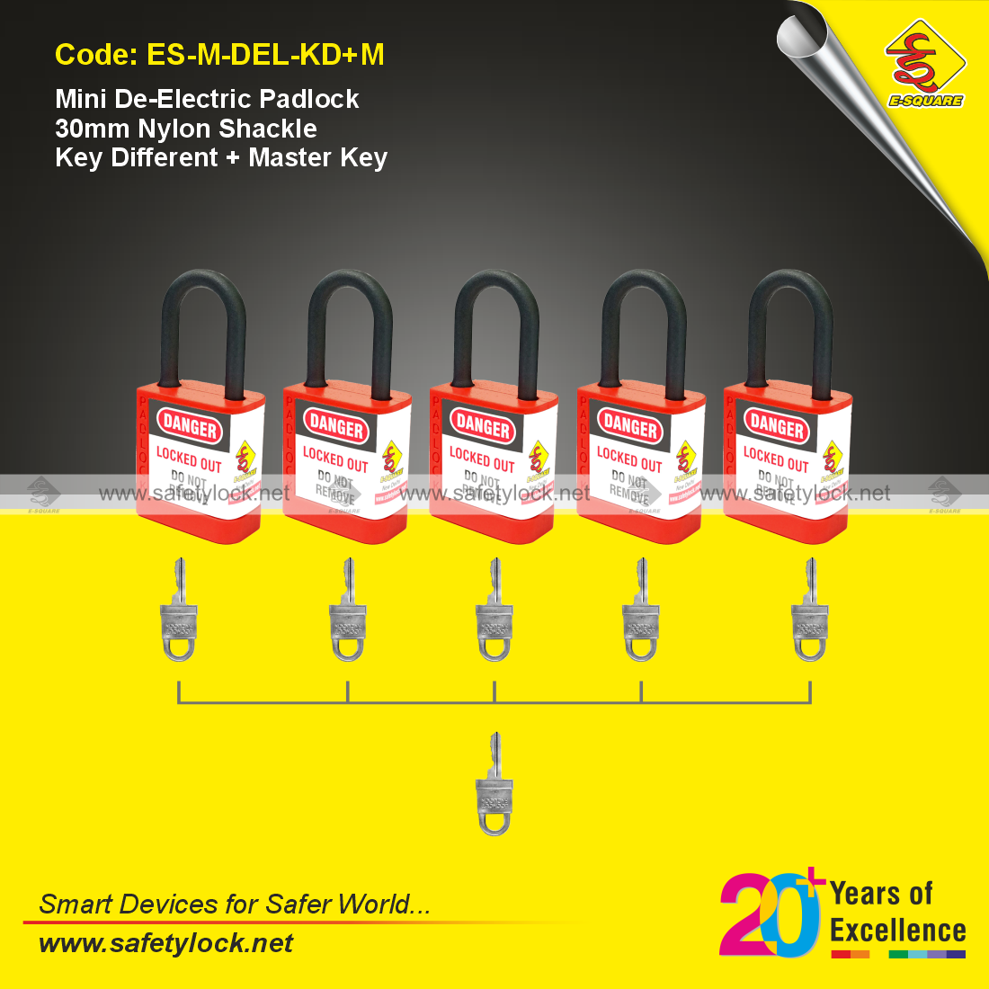 mini de-electric lockout safety padlock supplier
