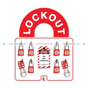 Mini Lockout Shadow Board with LOTO Devices