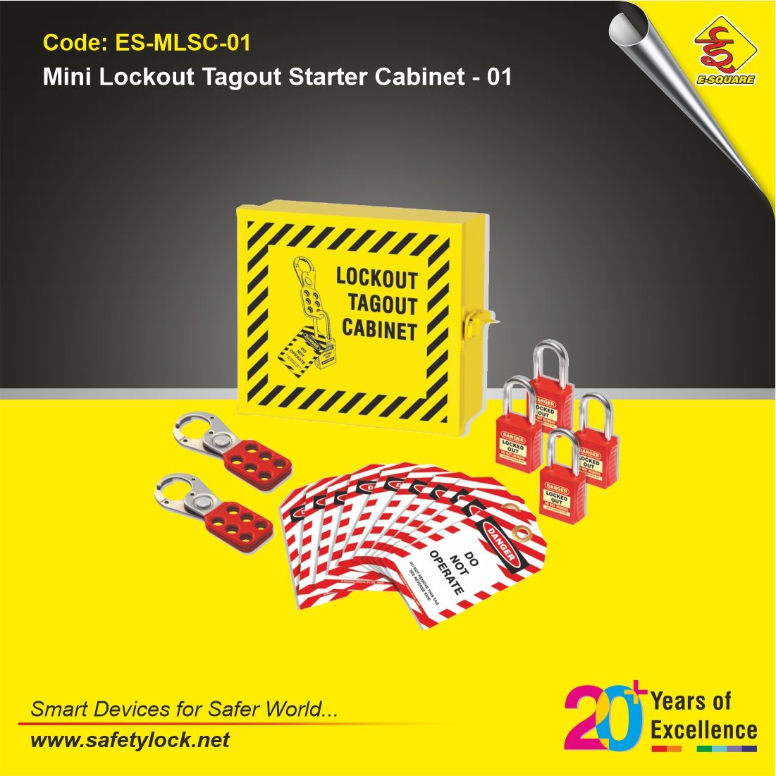 mini lockout starter cabinet with LOTO devices