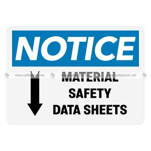 MSDS OSHA notice signs