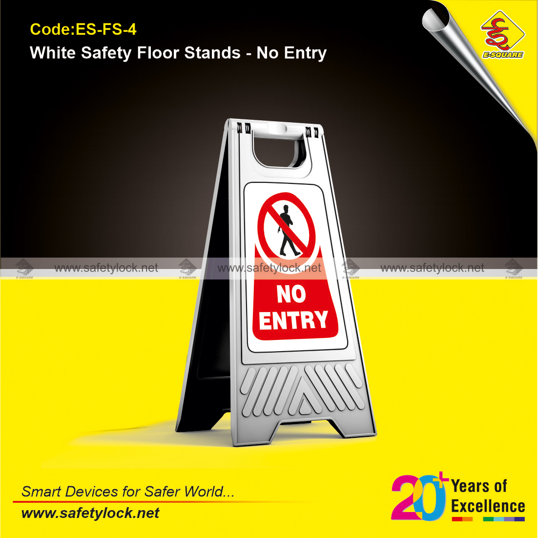 no entry floor stand