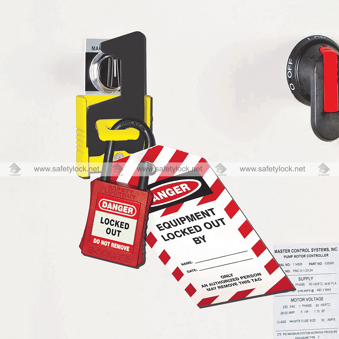 non conductive lockout safety padlock