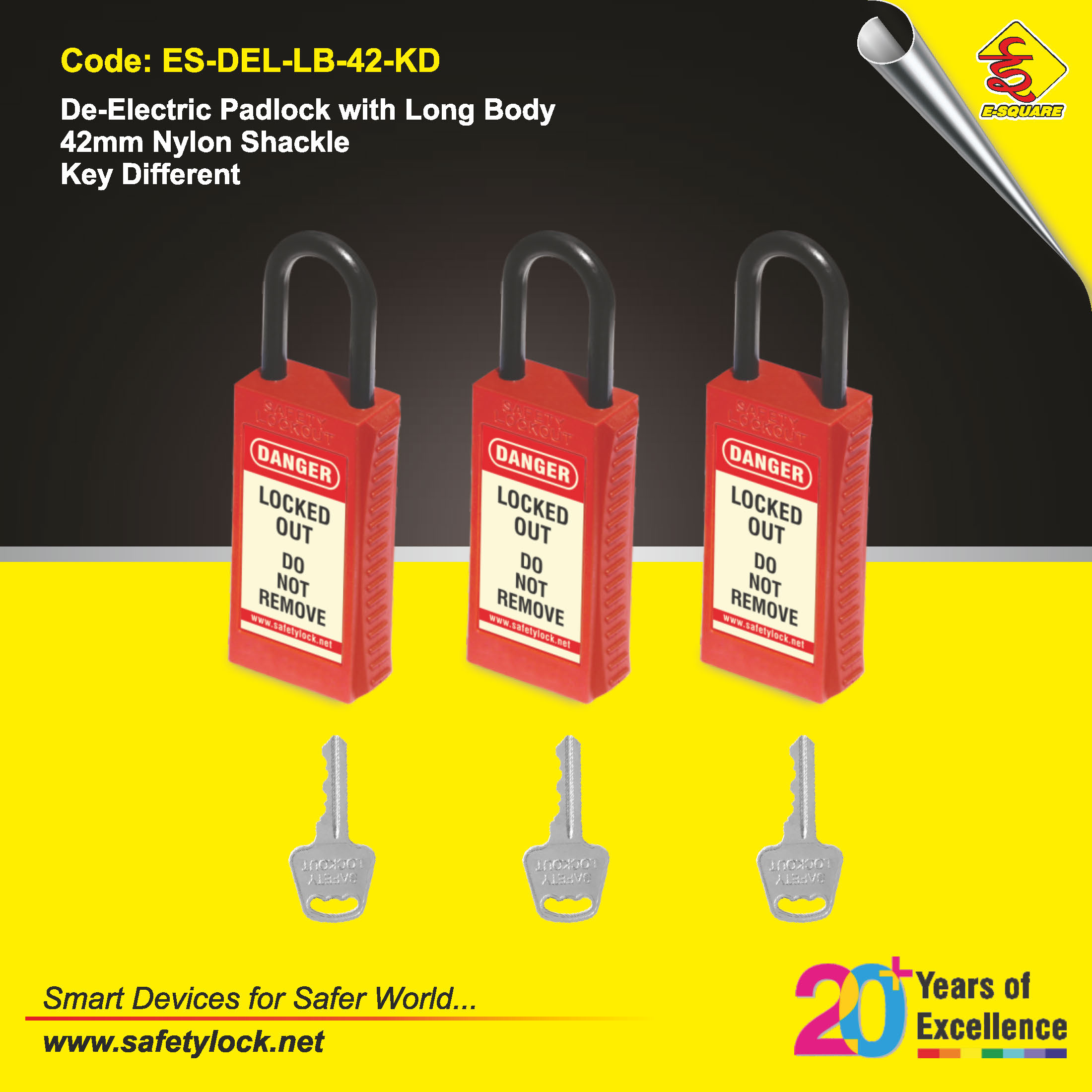 non-conductive LOTO padlock