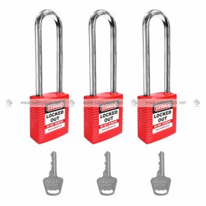 nylon body steel shackle lockout padlock