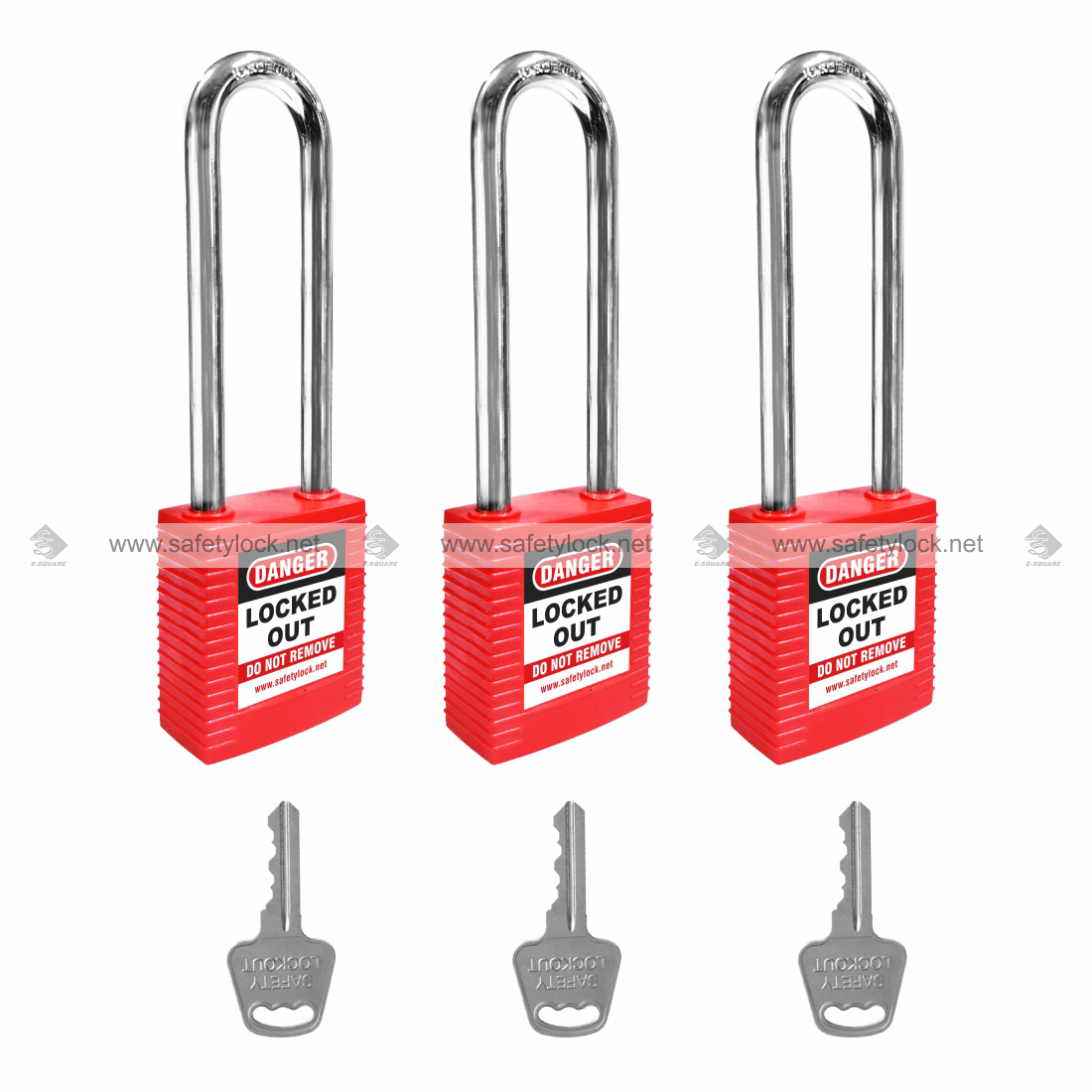 nylon body steel shackle lockout padlock