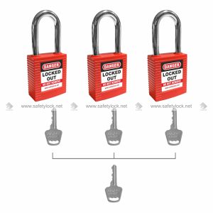 nylon body steel shackle padlock