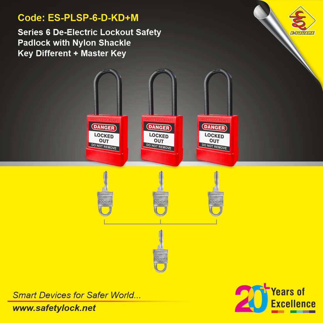 nylon shackle padlock