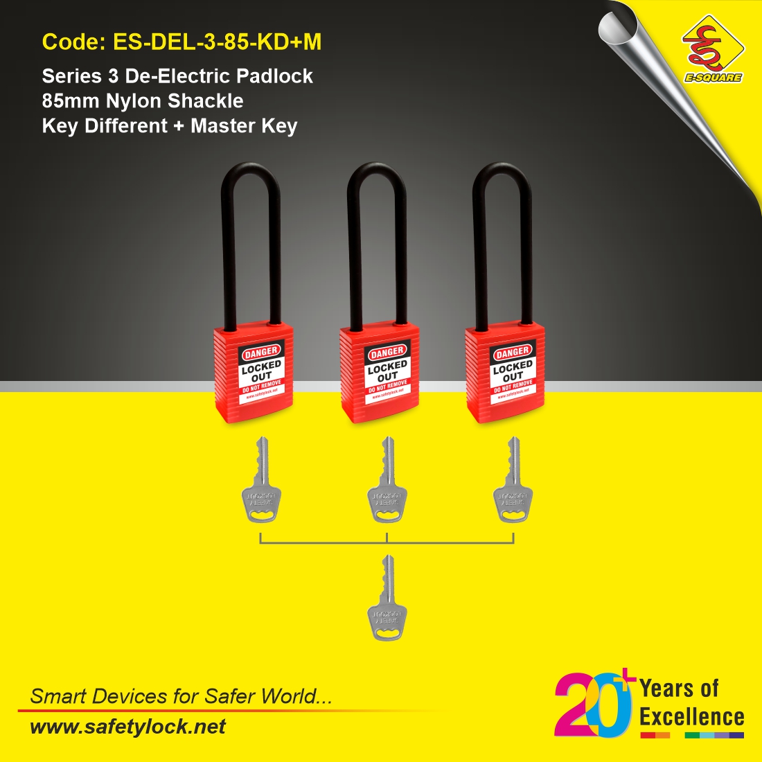 nylon shackle padlock