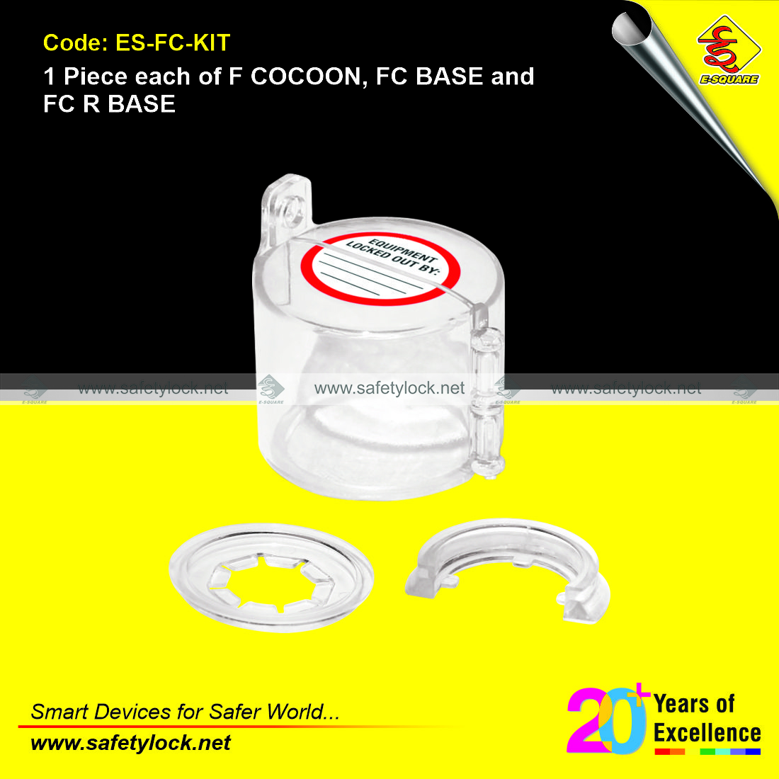 one piece each of flexible cocoon base and retrofit