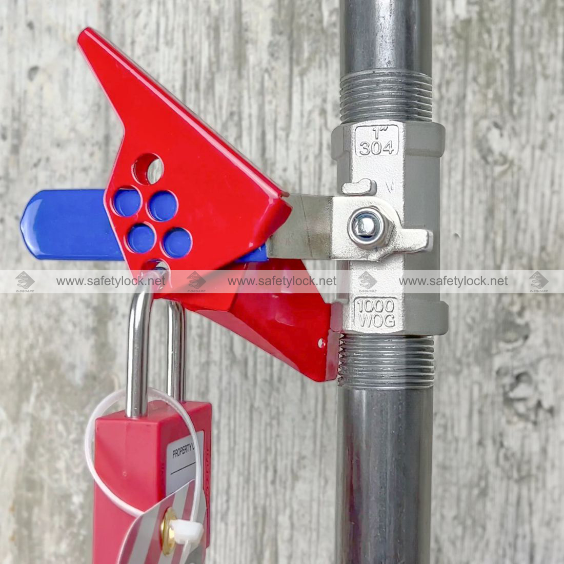one piece steel valve lockout tagout