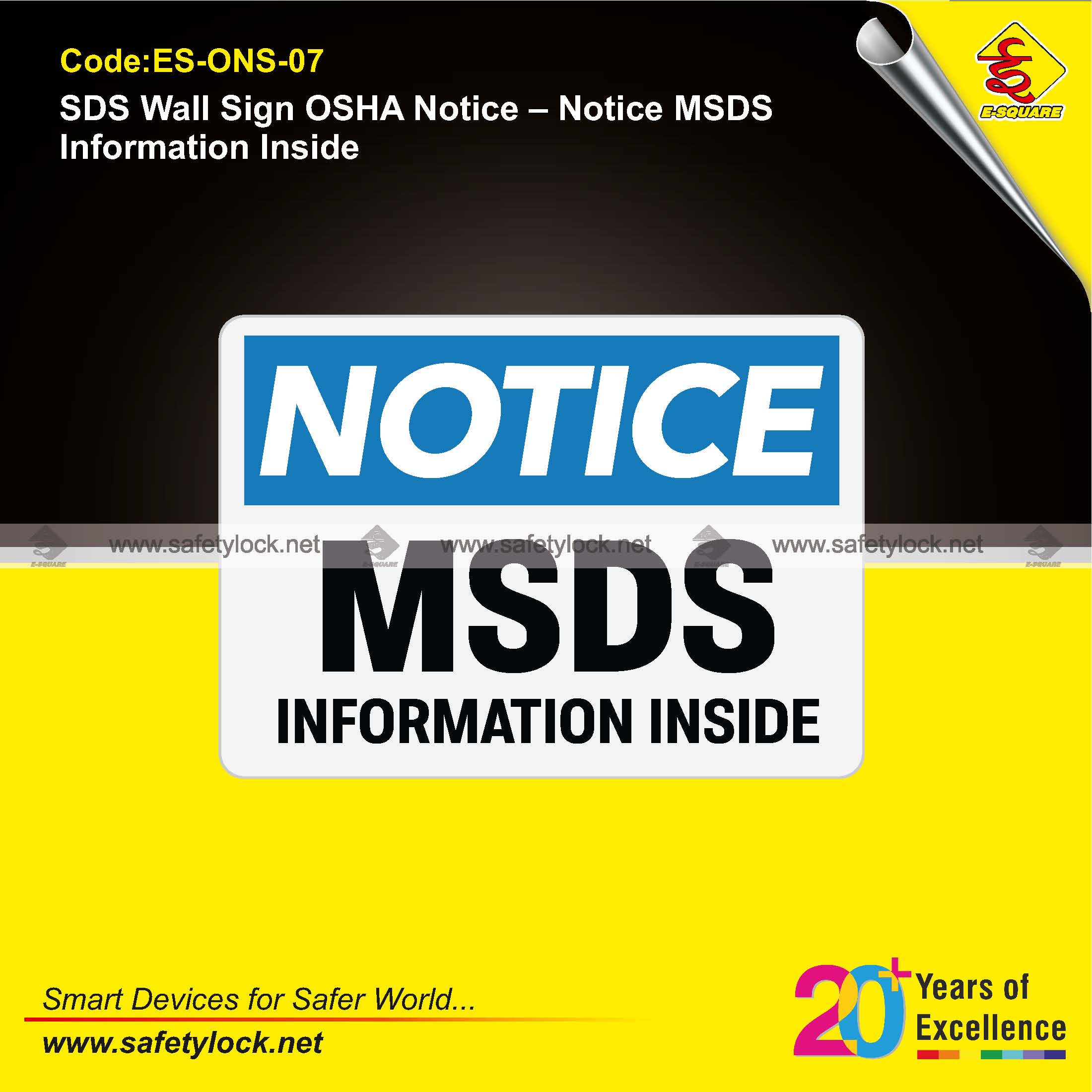 OSHA notice signs for MSDS