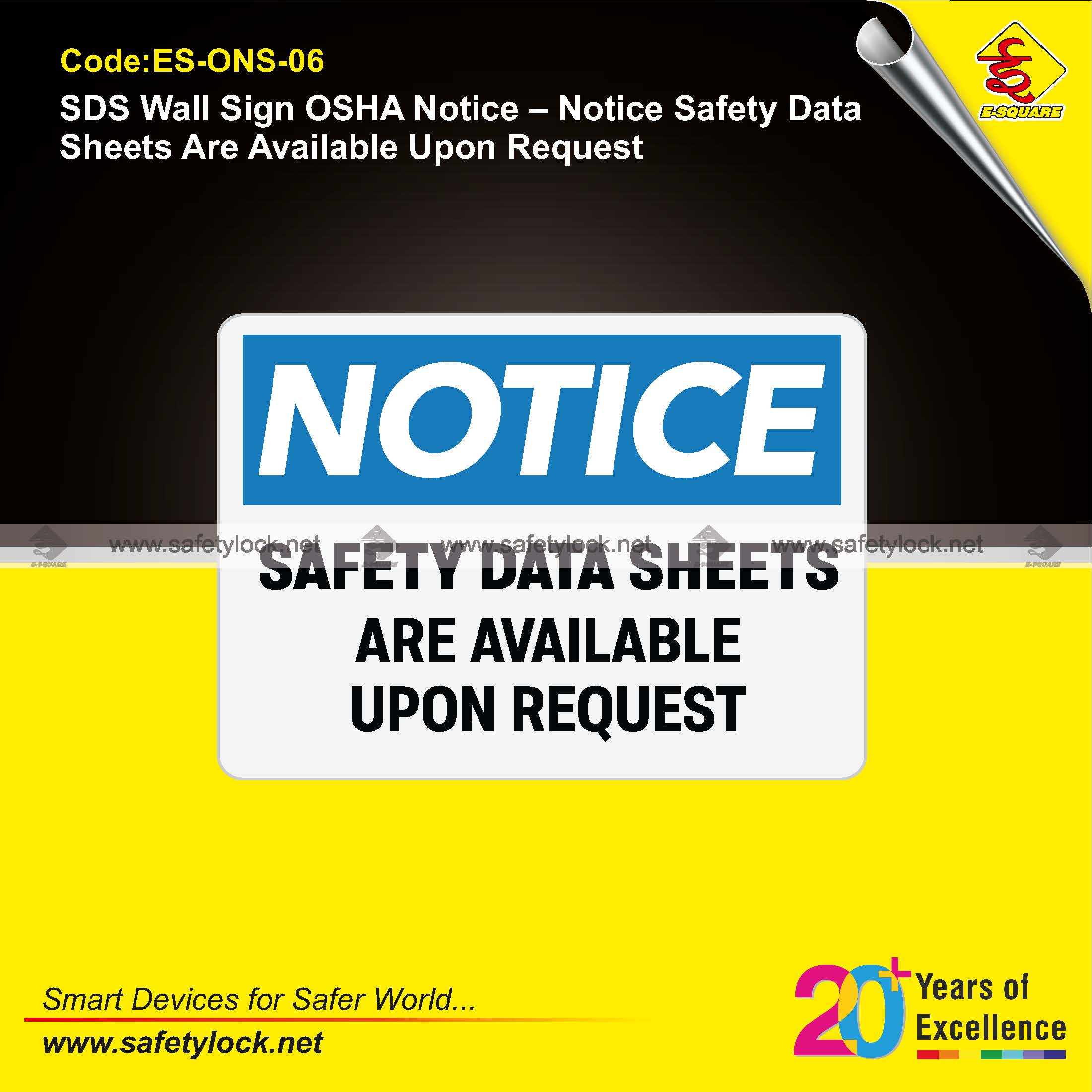OSHA notice signs for safety data sheets