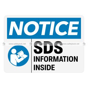 OSHA notice signs for SDS information