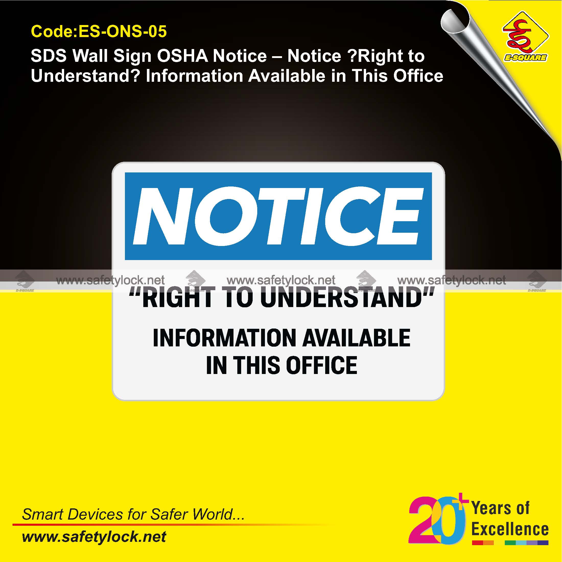 OSHA notice signs manufacturer